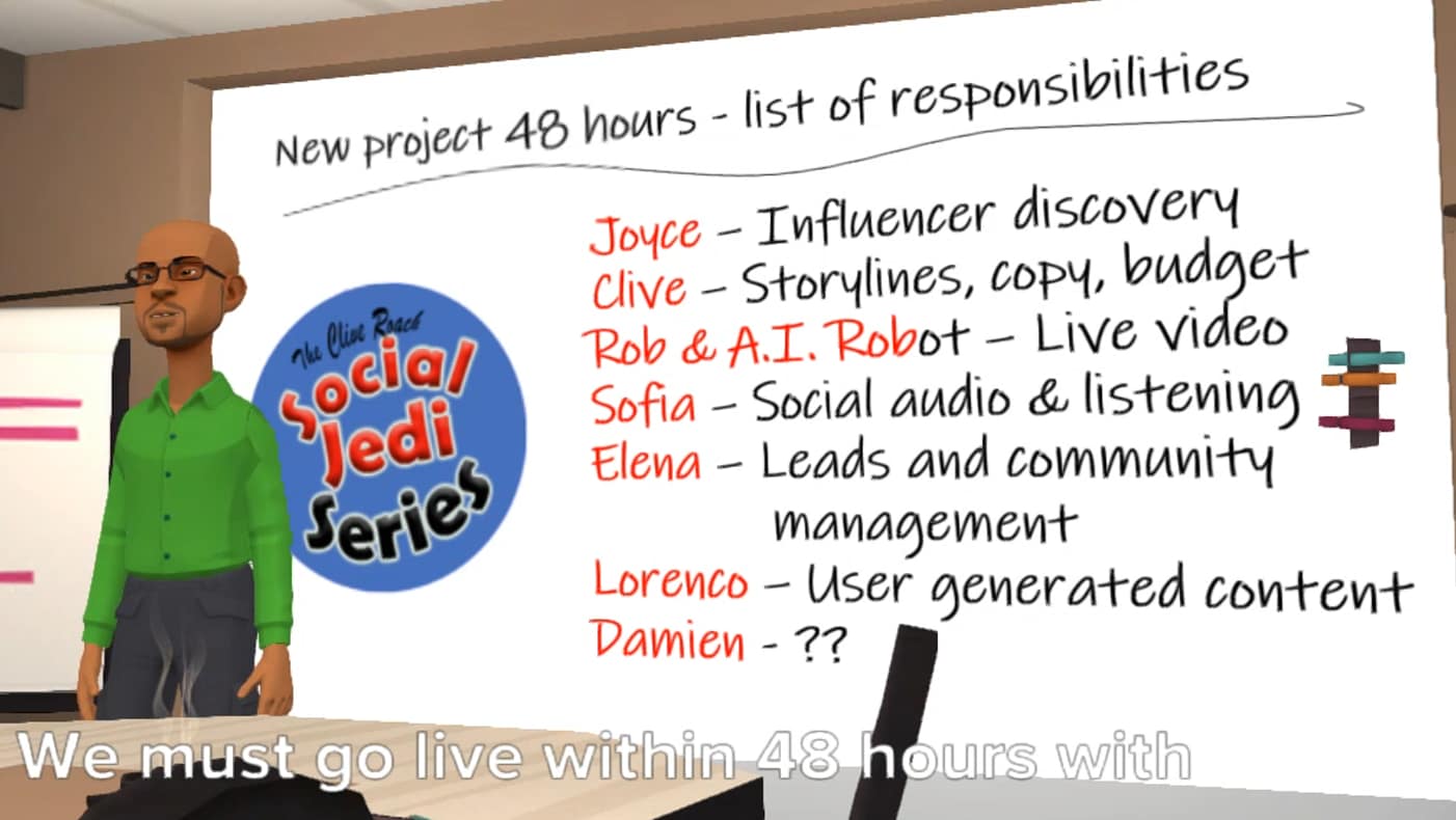 We must go live within 48 hours with a social media marketing campaign for a new client