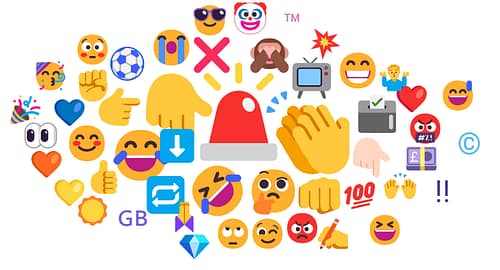 Emojis used in posts related to the Match of the Day Social Media Crisis