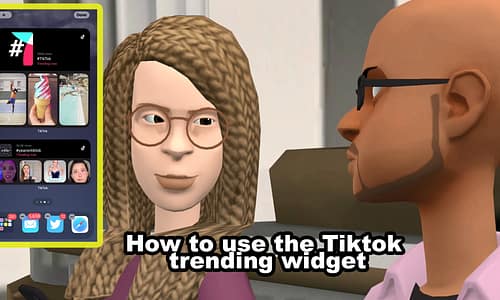How to use the TikTok trending widget