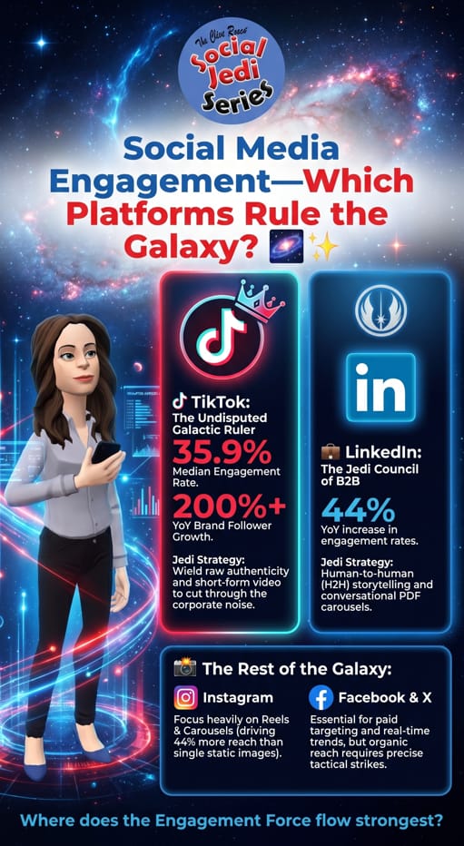 Social Media Engagement - Which Platforms Rule the Galaxy?